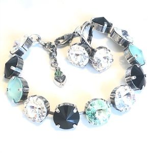 Swarovski Crystal Elements bracelet earrings 12mm